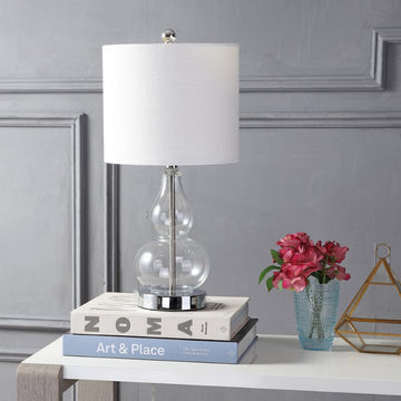 Anya 20.5" Mini Glass LED Table Lamp - JONATHAN Y
